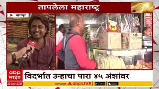Nagpur Heat Wave News : महाराष्ट्र तापला, विदर्भात उन्हाचा पारा 45 अंशावर