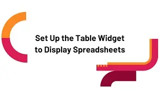 NoviSign: Set Up the Table Widget to Display Spreadsheets