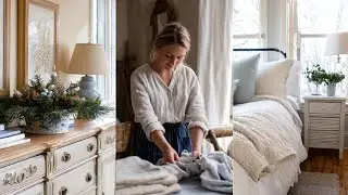 Vintage French Country Decor for a Cozy Winter Home