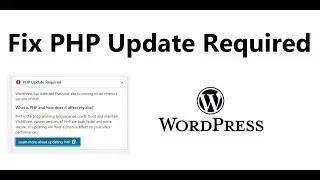 [Wordpress] PHP Update Required