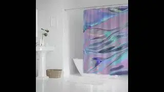 Stylish Bath Curtain Waterproof Shower Curtain 71 x 69 #32