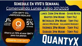 Noticias #QuantyX ... Nuevo Itinerario Presentaciones Diarias Para Tu Conveniencia