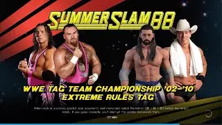 WWE 2K22 JBL and Montgomery vs The Hart Dynasty