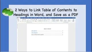 2 способа связать оглавление с заголовками в Word и сохранить как PDF-файл