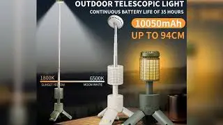 A must-have product!&nbsp;Folding Camping Light Portable Telescopic Lanterns Built-in 10000mAh Outdoor