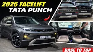 2026 TATA PUNCH FACELIFT BASE TO TOP MODIFICATION WITH PRICE✅TATA PUNCH FACELIFT MODIFIED✅