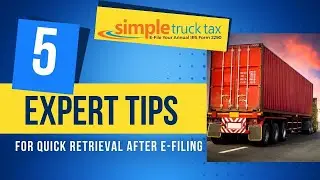 5 expert Tips || For Efiling || Form 2290 || Simple Truck Tax
