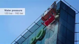 Facade cleaning hyCLEANER red EVO II - for BMU and gondola systems