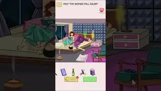 Tricky Twist Puzzle Level 53 help the woman fall asleep