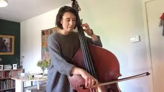 Double bass warm up &lsquo;Kashmir&rsquo; by Led Zeppelin