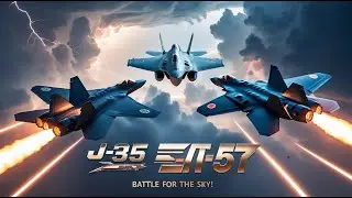 J-35 vs F-35 vs Су-57 &mdash; Битва Стелс-Истребителей! Кто Господствует в Небе?
