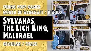 Sylvanas, The Lich King, Malthael Funko Pop - World of Warcraft - Diablo // Just One Pop Showcase
