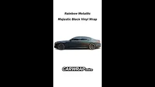 Rainbow Metallic Majestic Black Car Wrap from Carwraponline#shorts #RainbowMetallicMajesticBlackwrap