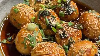 بيض 🥚 مدحرج بس على الطريقة الآسيوية 😋🤍