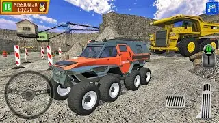 8x8 Wheeler Driving _ Quarry Driver 3: Giant Trucks #gameplay