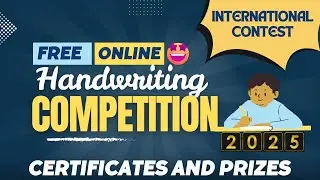 Free Online Competition 2025 🏆 || Handwriting Competition|| Certificate and Prizes
