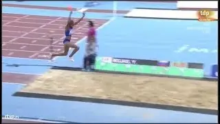 Yulimar Rojas logra r&eacute;cord mundial con el mejor salto triple de la historia