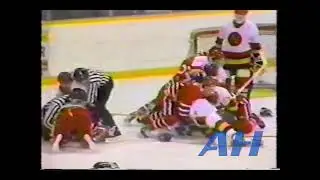 OHL Jan. 31, 1990 Owen Sound Platers v Oshawa Generals (R) (HL) Kirk Maltby v Dale Craigwell