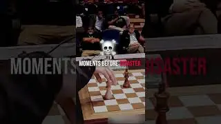 Moments before disaster ☠️ #chess  #tatasteelchess2022 #viditgujarathi #hikaru