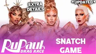 Season 18 *SNATCH GAME* Extra Spoilers - RuPaul's Drag Race (UPDATE)