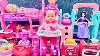 12 Minutes Satisfying with Unboxing swing&Slide toys, Princess Bed Toys Collection Review | ASMR