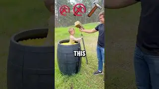 He said I want THAT hammer🤯 #hammer #big #funny #challenge #coldplunge #icebath #outdoors #shorts