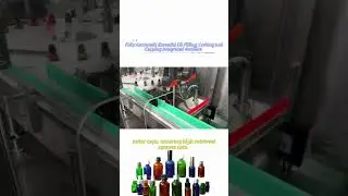 Fully automatic essential oil filling, press plug and cap all-in-one machine
