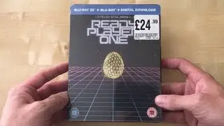 Unboxing Ready Player One Blu-Ray/Blu-Ray 3D Steelbook (UK)