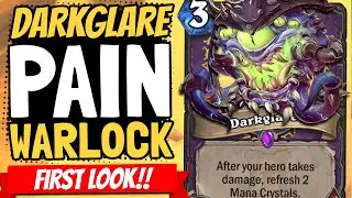 WINNING TURN 2!! Pain Warlock & Darkglare Are Actually Absurd! | Ashes of Outland | Hearthstone