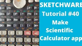 Sketchware: Make a Scientific Calculator app....tutorial #40