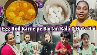 Bartan Kale Hone Se Kaise Bachaye Egg Boil Karte Tab | Egg curry Recipe 
