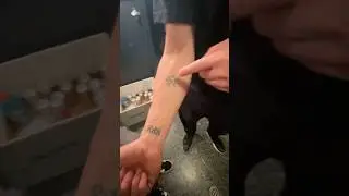 Trevor Dunn explains his HxHxHxC tattoo.