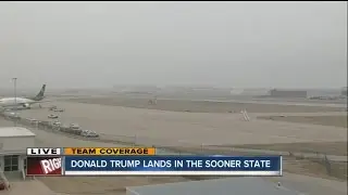 Waiting for Donald Trump's arrival in Tulsa