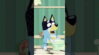 Bluey - Bandit uses the Quagmire toilet #shorts