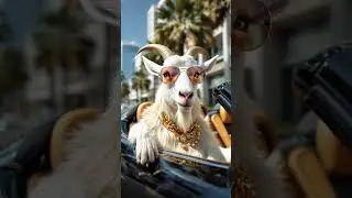 Rich Goat in Sports Car Says Eid Mubarak | Funny Eid Animation 2025 🐐💰