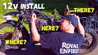 Royal Enfield Himalayan Install - 12 Volt 3 in 1 USB + Voltmeter For Motorcycle Step By Step Guide.