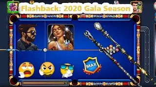 8 Ball pool Flashback Season of Gala Pool Pass Rewards Max with Awesome Emotes