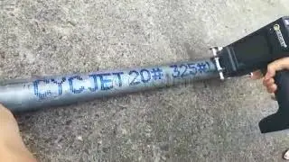 How to Print Galvanized Steel Tube By CYCJET DOD ALT160Plus Handjet Printer to Replace EBS250/EBS260