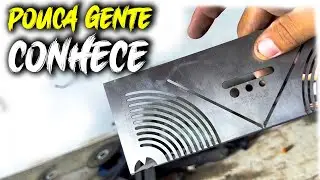 O ESQUADOR Mais Diferente da SERRALHERIA | Cortes REDONDO no Metalon