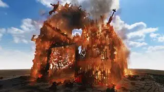 Wooden Barn on FIRE | Teardown