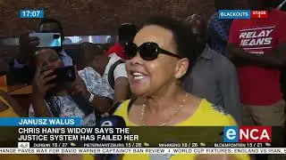 Chris Hani's widow says the justice system has failed her