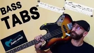 Coldplay - Clocks BASS COVER + PLAY ALONG TAB + SCORE