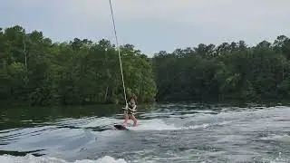 Selena wake boarding