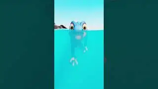 It's a hot summer day, let's go play in the water... #dinosaur #anime #dragonlittlestorm