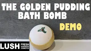 LUSH 'THE GOLDEN PUDDING' BATH BOMB/ CHRISTMAS 2021