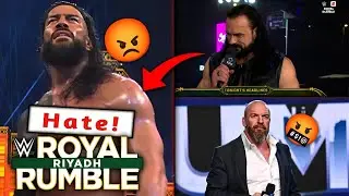 Roman Reigns Getting Hate After Winning Royal Rumble 🤬 | Drew McIntyre Challange Roman Reigns 