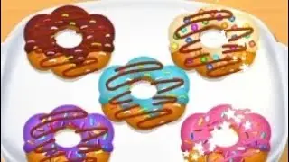 Donut maker game |kitchen set |cooking good |