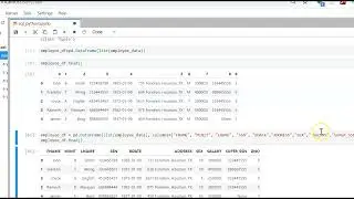 Database connection using Python Notebook , access data using python notebook from MYSQL , Oracle