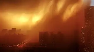 Beijing Sandstorm: Terrifying Images of a Dust Storm Sweeping Across China