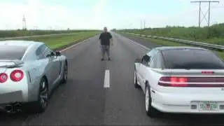 I-Streetrace.com - ASAPerformance Mitsubishi Eclipse vs SlowSilver Nissan GTR!!!